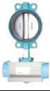 Pneumatic butterfly valve