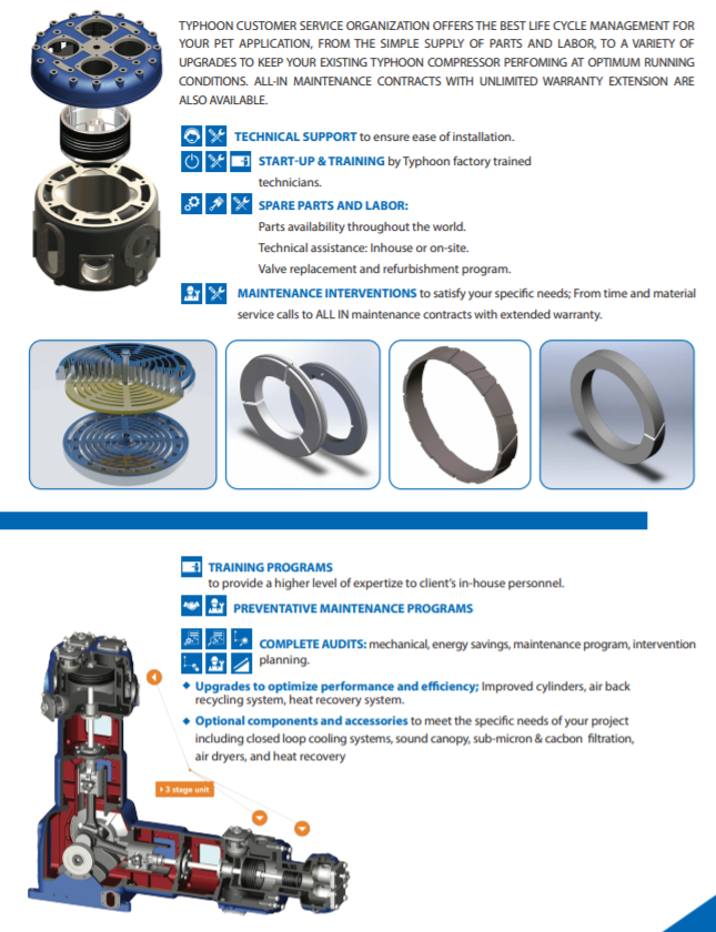 Oil-free PET 40 bar Air Compressor Catalog Page 2